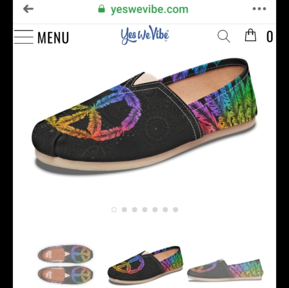 Yes We Vibe casual slip ons